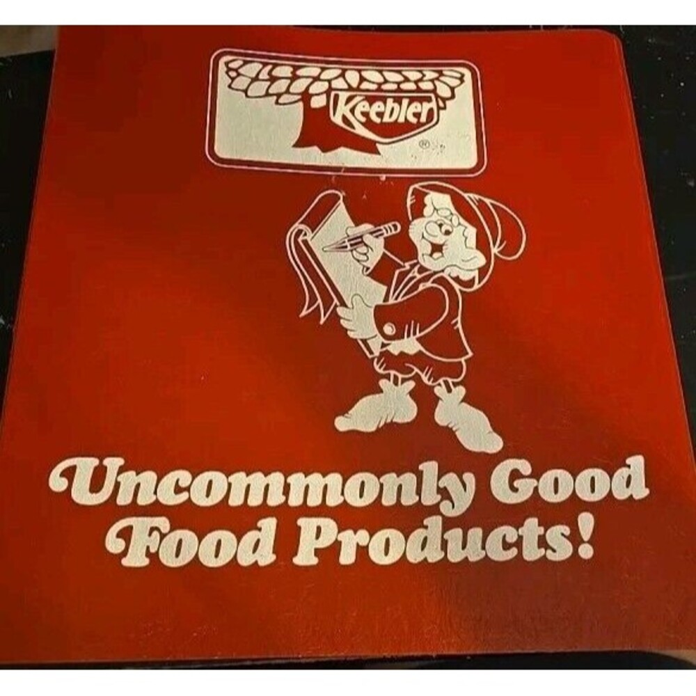 Vintage Keebler Cookies Red Binder